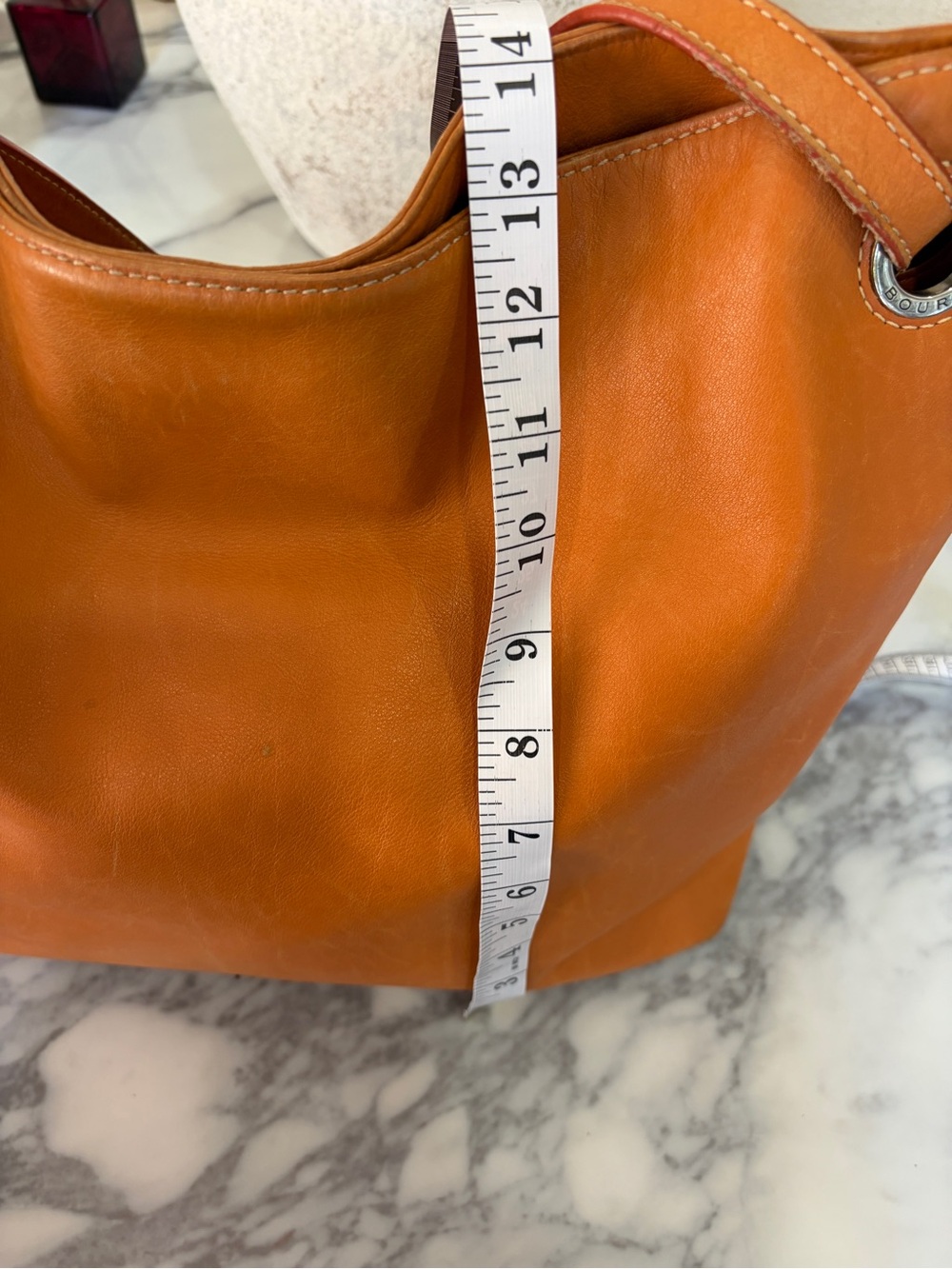 Dooney & Bourke vintage leather tote xtra Large shoulder bag purse 👜 - Picture 3 of 14